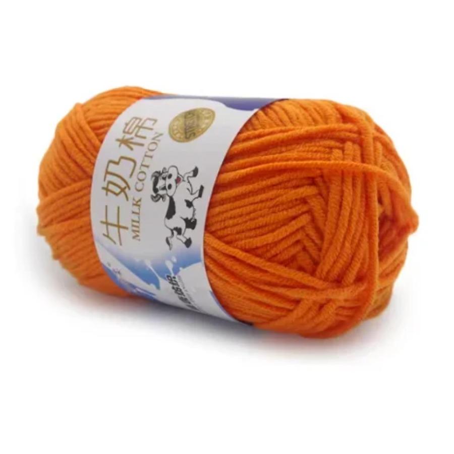 1Pc 50g Crocheting Milk Cotton Yarn Hand Knitting Sweater Blanket Hat Threads Crochet Amigurumi Bag Line 95m
