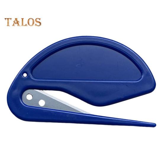 

Нож для открывания конвертов с острым скрытым лезвием, безопасный дизайн, резак для листов, резак для бумаги, резак для оберточной бумаги, инструмент для открывания пакетов для использования в школьном офисе темно-синий