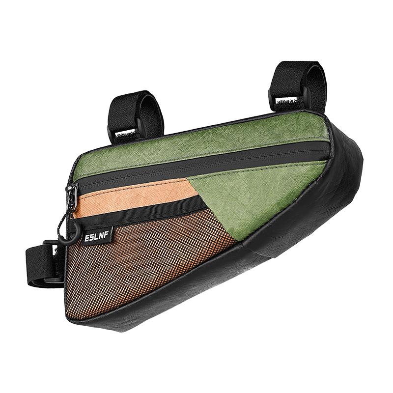 

Bike Top Tube Triangle Frame Bag, Waterproof Large Capacity Durable Universal Fit for Mountain Road Bike Easy to Install