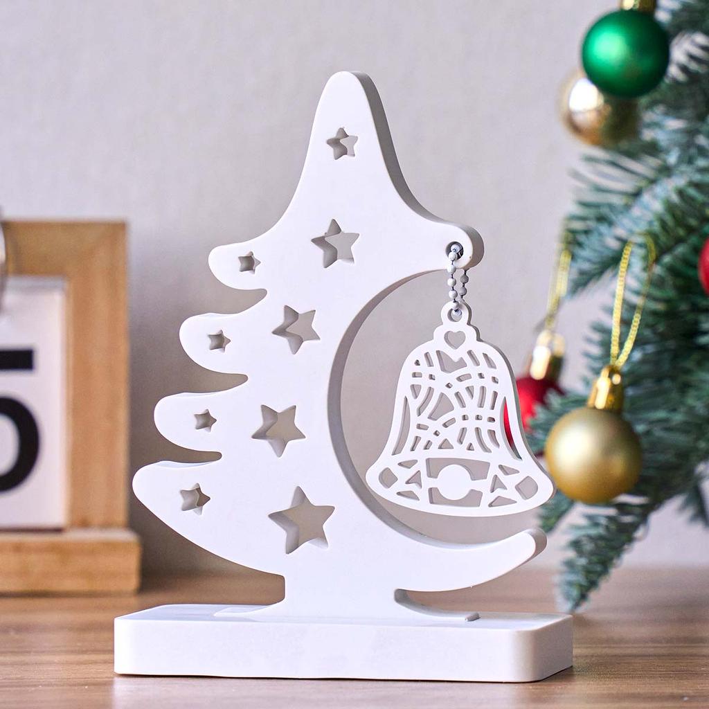 Christmas Ornament Snowflake Bell Pendant Mold DIY with Base Plaster Resin Listing Silicone Molds Home Xmas Party Dec Craft Gift