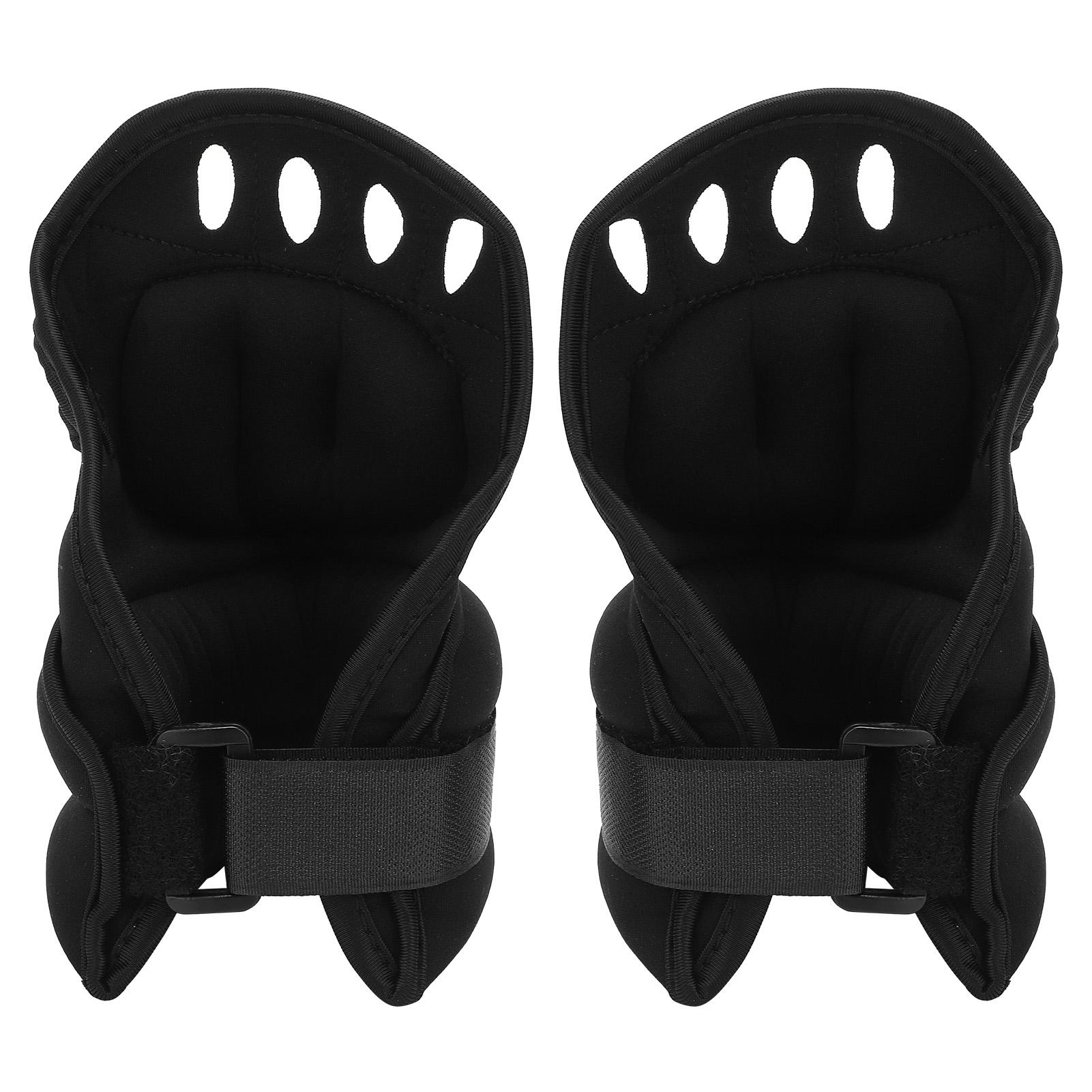 

1 пара 2,5 кг утяжелителей для запястий с отверстиями для больших пальцев, перчатки с утяжелителями на половину пальцев для тренировок