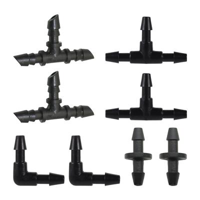 30 Stück Widerhaken 3/5mm Schlauch Gerade Schnellverbinder Tropfbewässerung Garten mit 2-Wege 4-Wege Schlauchverteiler Gelenk Kreuzverbinder Werkzeuge