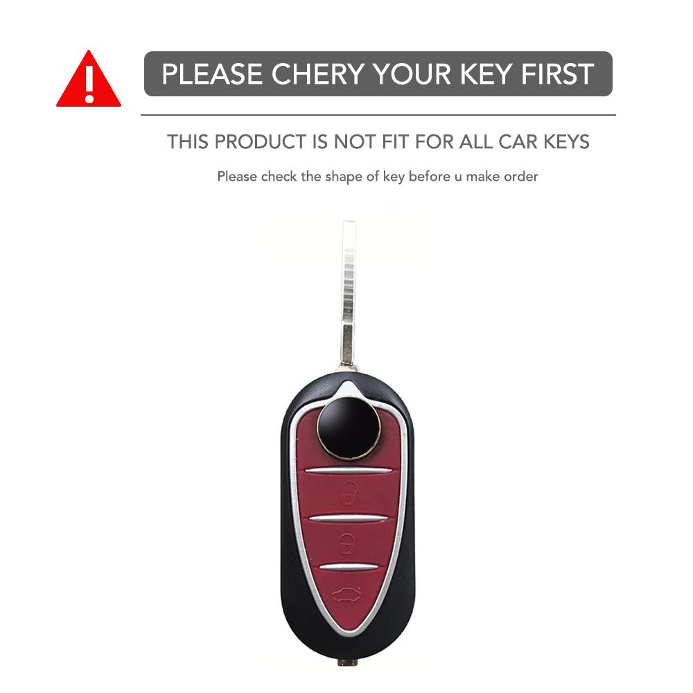 Silikon Schlüsselhülle Halter Für Alfa Romeo Giulietta Myth Junior 4C Romeo Mito Myth 159 GTO GTA Auto Fernbedienung Autozubehör