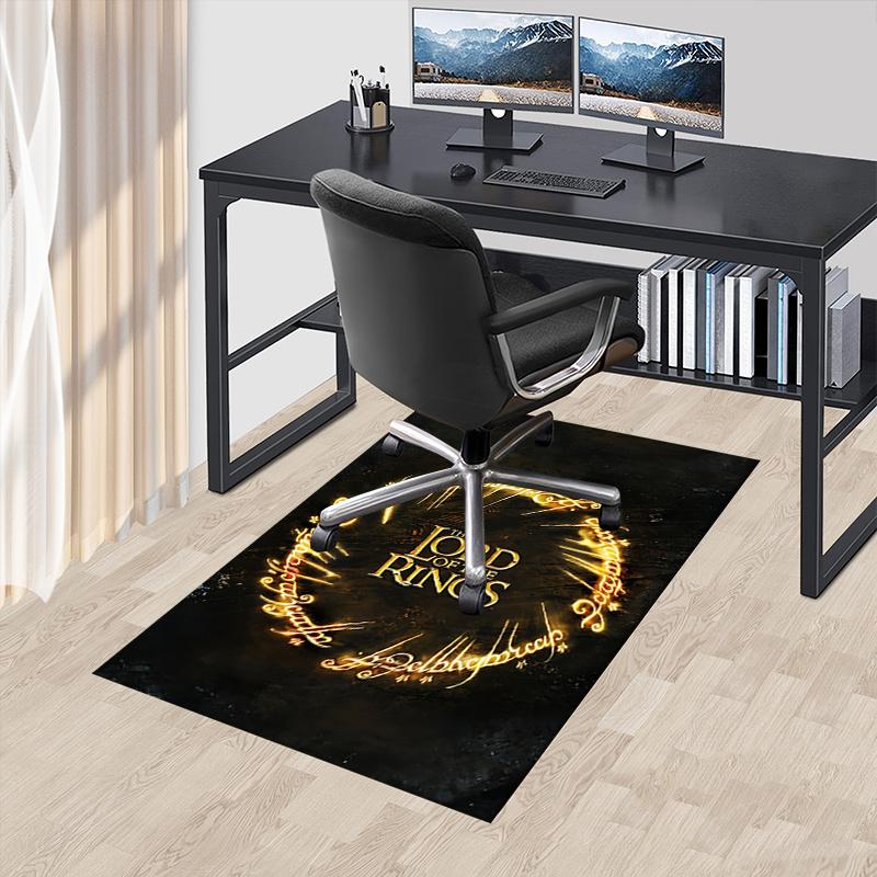 

Middle-earth,Fellowship Polyester Office Carpet Chair Mats, Home Decor Dormitory Floor Protector with Anti-Skid Backing, Large Area Coverage 60cm by 90cm
