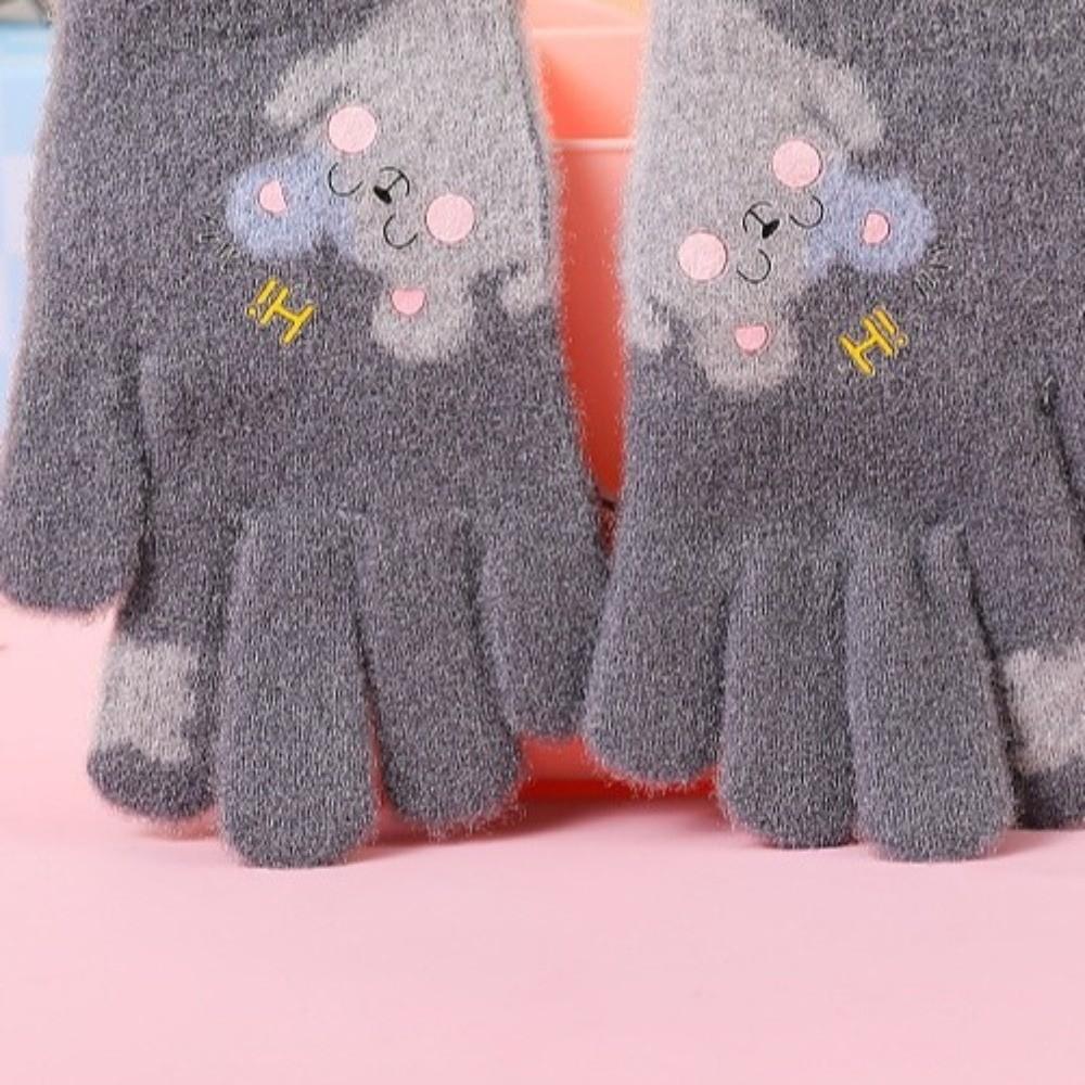 Ciepłe Rękawiczki Dziecięce Wodoodporne Rękawice Niemowlęce Urocze Rękawiczki Dzianinowe Na Zewnątrz