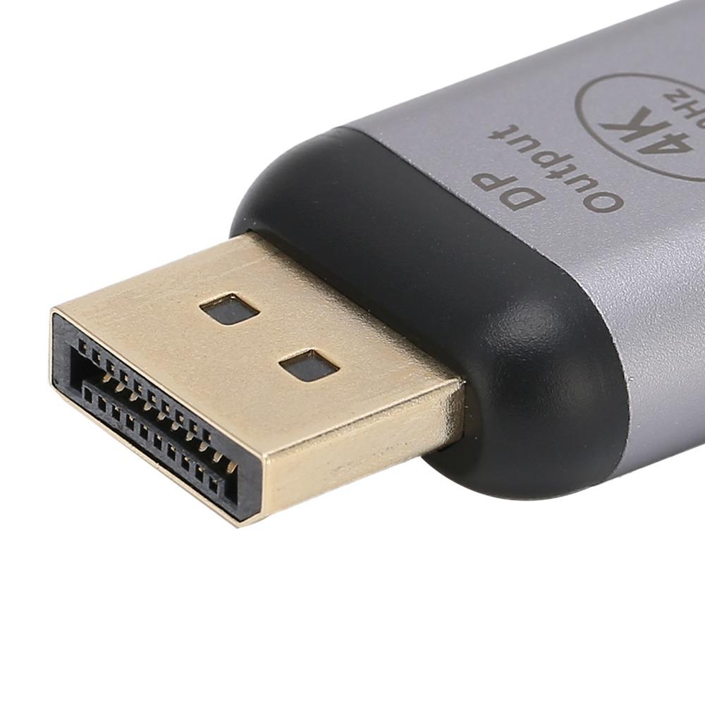 Adaptateur USB-C Femelle vers DisplayPort Mâle Plug and Play Convertisseur Vidéo 4K 60Hz Ordinateur Portable