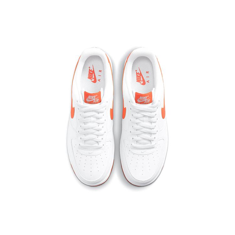New Nike Air Force 1 Low White Orange 2021 DC2911-101