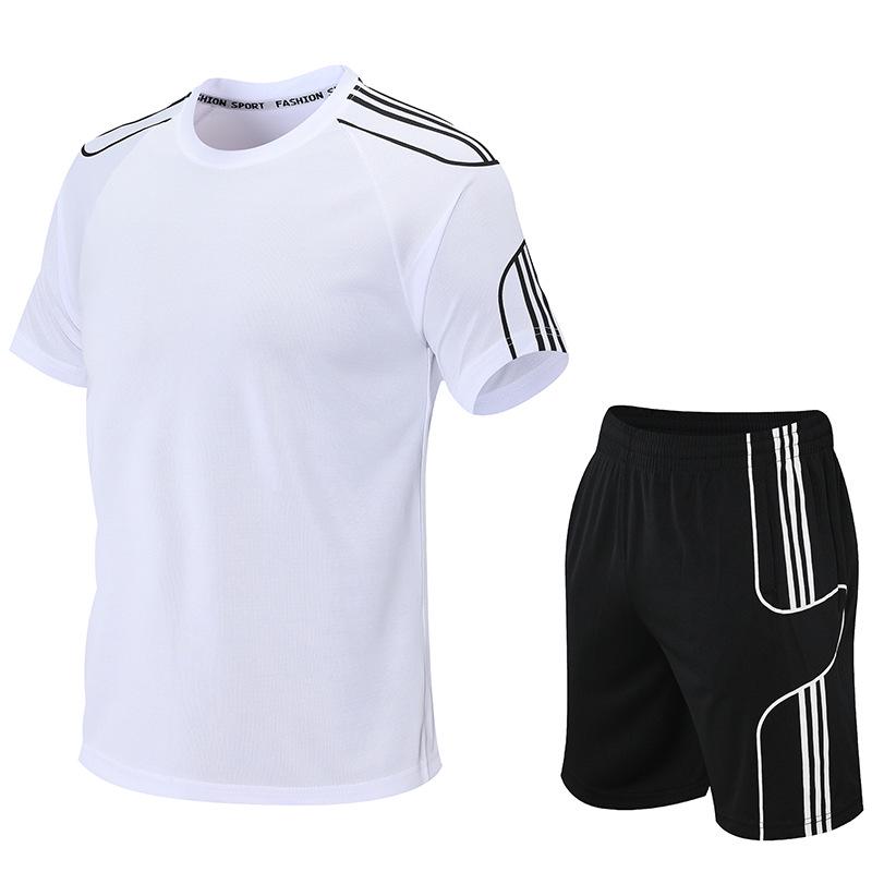 2024 Men's Summer Quick-Dry Sports Suit: Short-Sleeved Fitness & Running Wear.