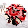 Pucca, Hearts Automatic Opening and Closing, 8 Rib Structure Portable Umbrella, Suitable for Men and Women In All Seasons  Perfect Gift for