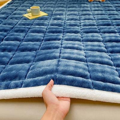 LISM Warm Rabbit Flannel Quilted Mattress Pad