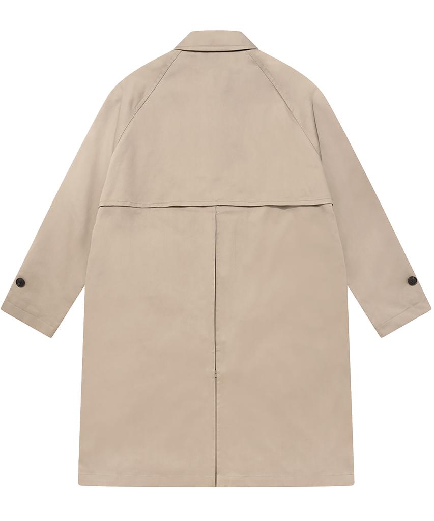 Covernat Oversized Raglan Single Coat Beige