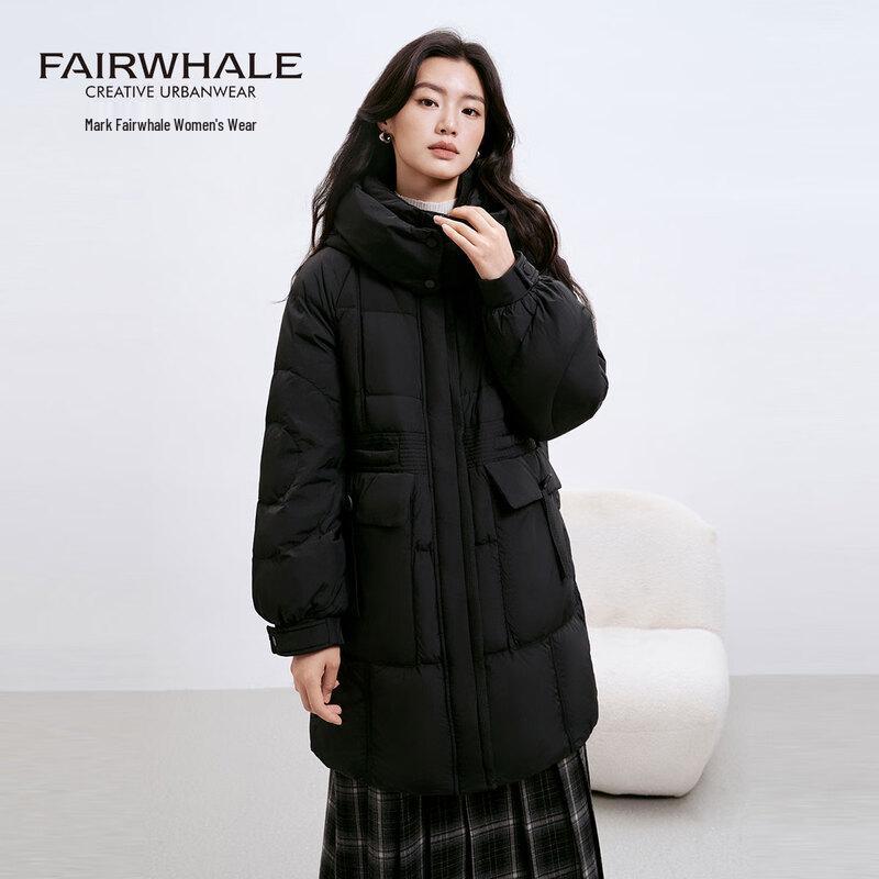 Mark Fairwhale Women's 2025 Hooded Mid-Length Winter Down Jacket