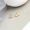 Chic Starfish Earrings Stud Featuring Zircon And Imitation Pearls Alloy Jewelry Gift Ocean Theme Ear Accessories