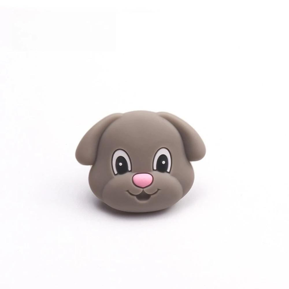 Single Hole Cartoon Cabinet Wardrobe Door Handle, Children's Room Cute Drawer Handle, Anti-collision Silicone Furniture Handle