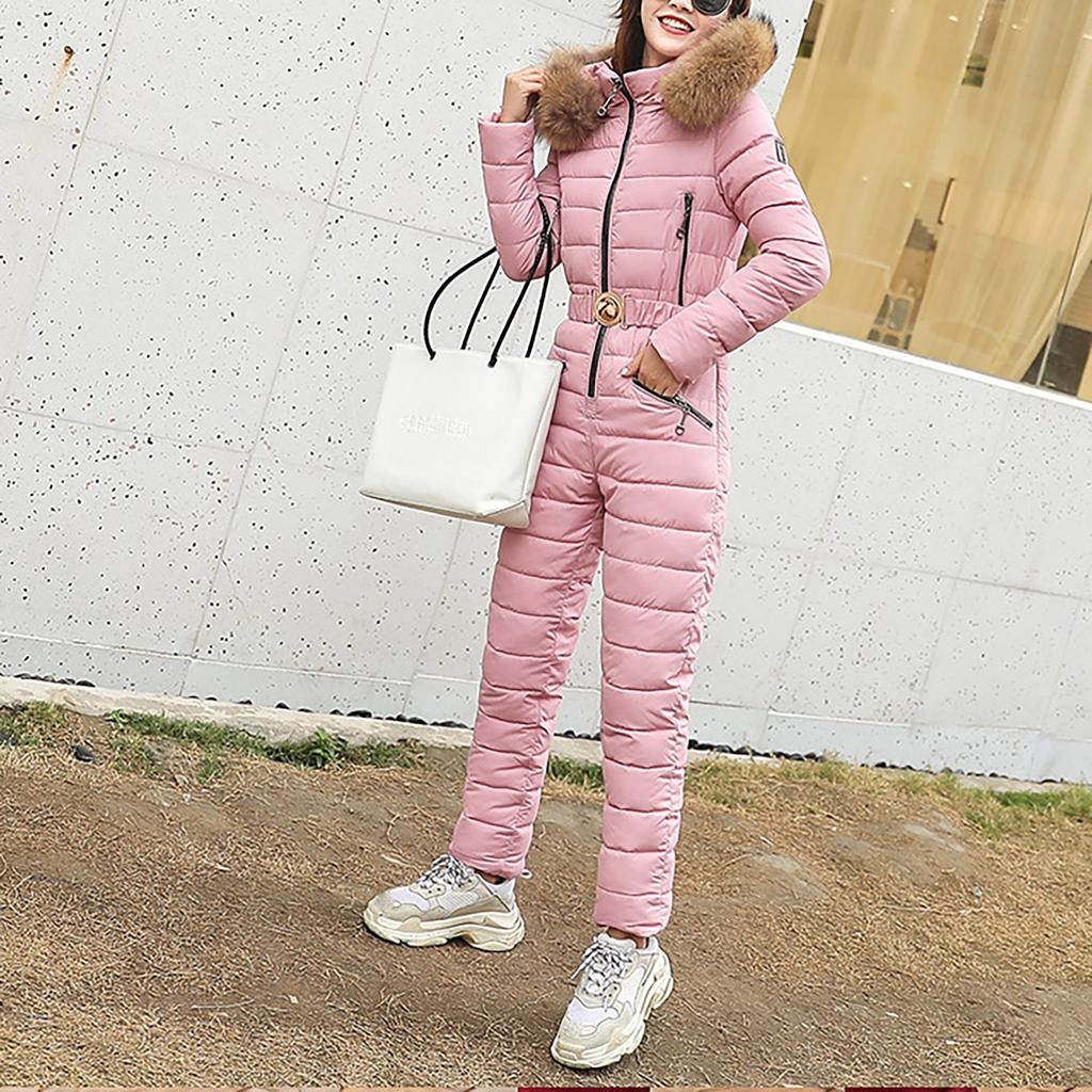 Women Winter Warm  Hooded Thick Warm Slim Jacket Long Overcoat Coat