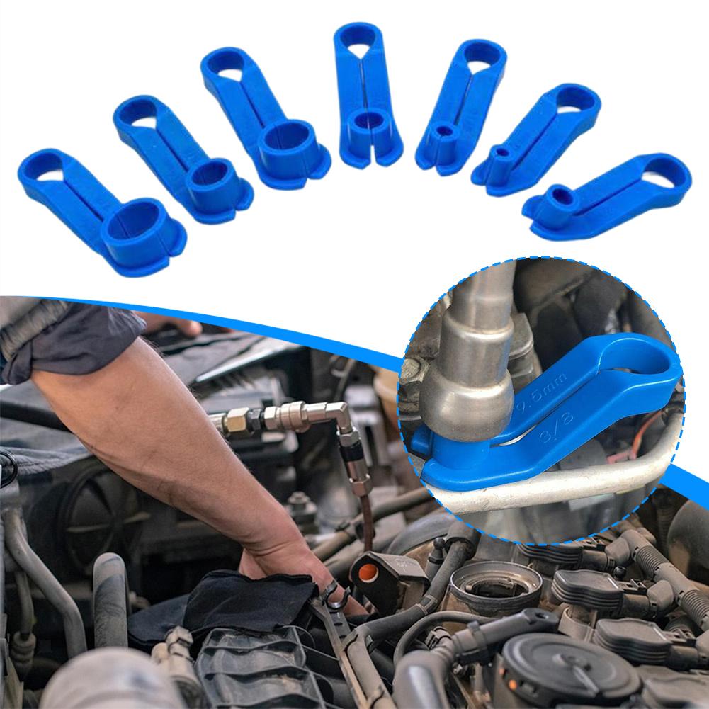 7-teiliges Kraftstoffleitungs-Trennwerkzeug-Set Ölrohr-Demontagewerkzeug 1/4", 5/16", 3/8", 1/2", 5/8", 3/4" und 7/8" Auto-Reparatur-Kit Set