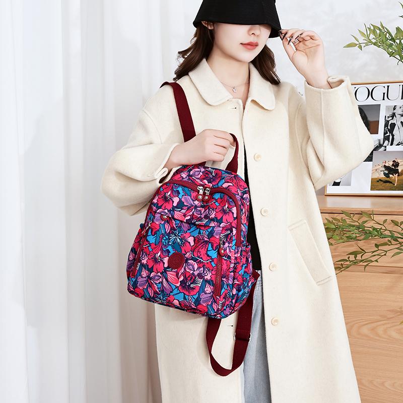 Women's Large-capacity Printed Backpack Mom Backpack