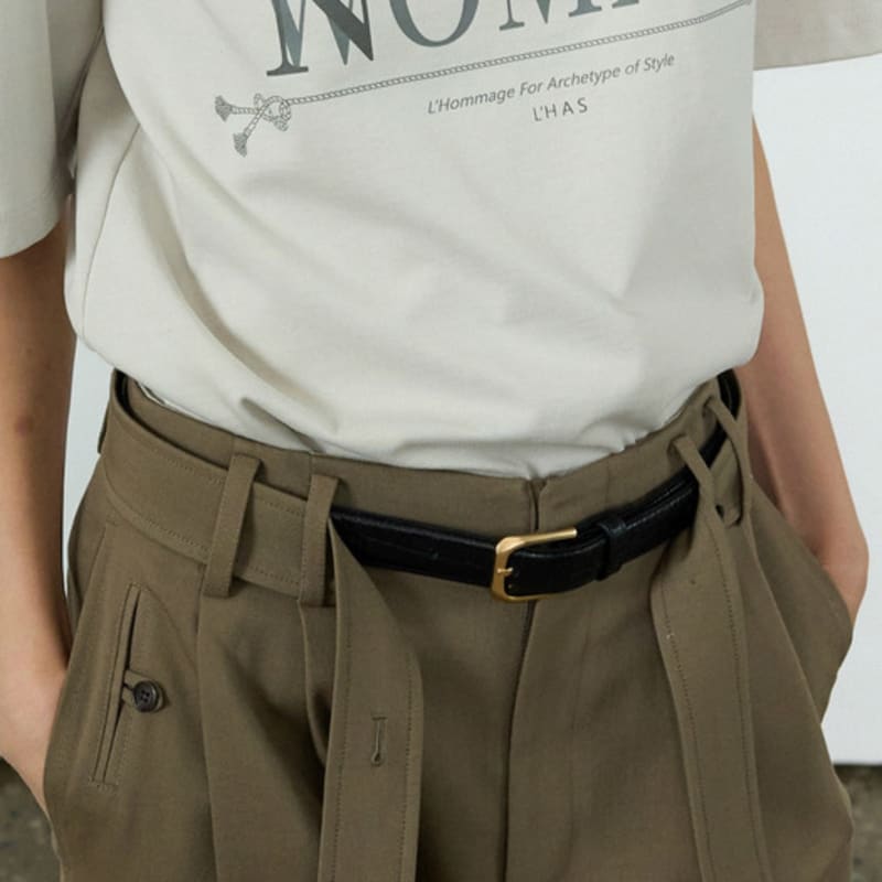 

РЕМЕНЬ ИЗ ИСКУССТВЕННОЙ КОЖИ С ТИСНЕНИЕМ ПОД КРОКОДИЛА H.A.S черный FREE_H254PHC002_BK1