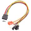 IDE 4Pin Molex to 3Pin 4 Pin Cable Fan Adapter 12V 7V 5V Computer Fan Convert Cable Splitter PC Case Fan Wire Reduce Speed Cord