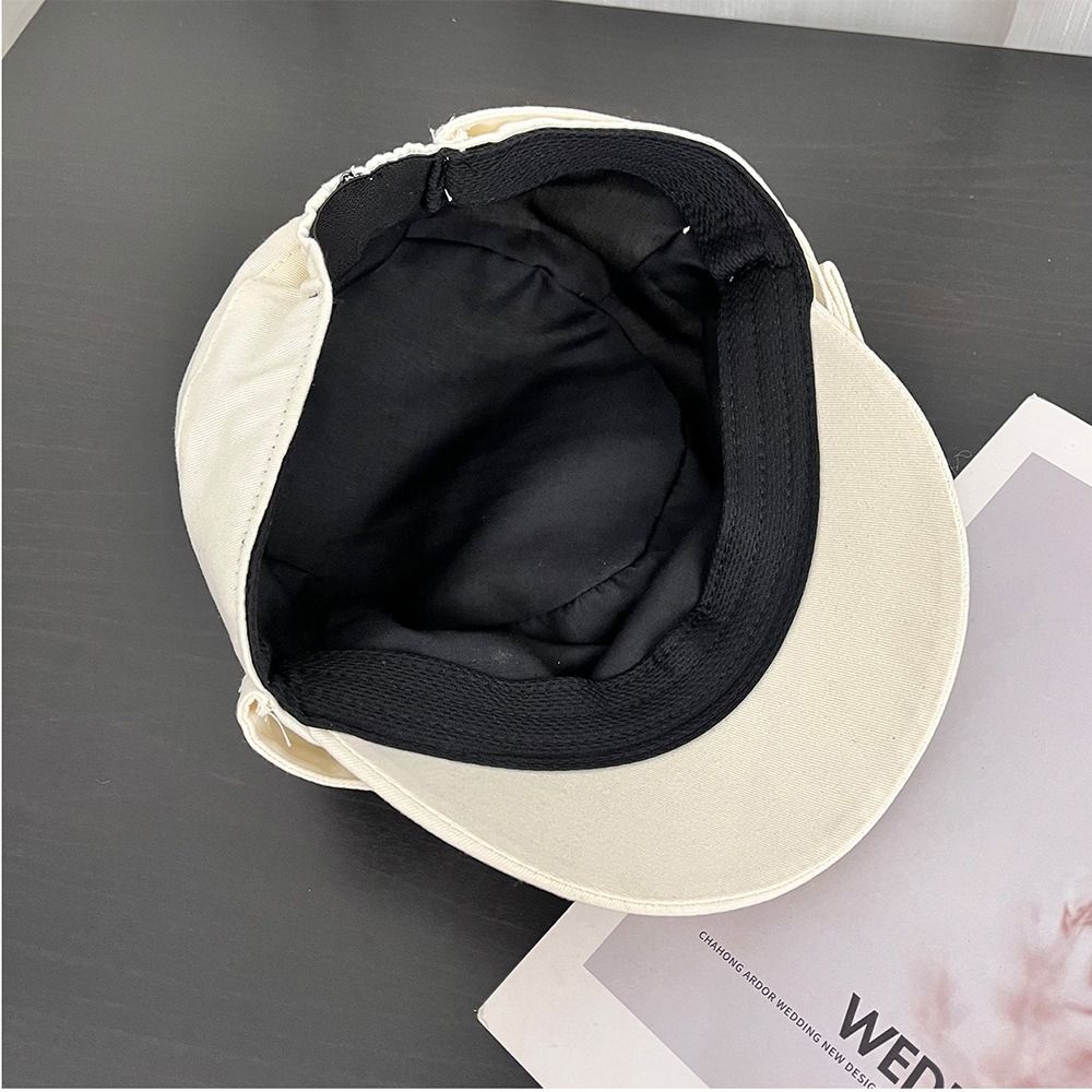 Cotton Flat Cap Cloth Retro Painter Hat Casual Equestrian Hat  Travel