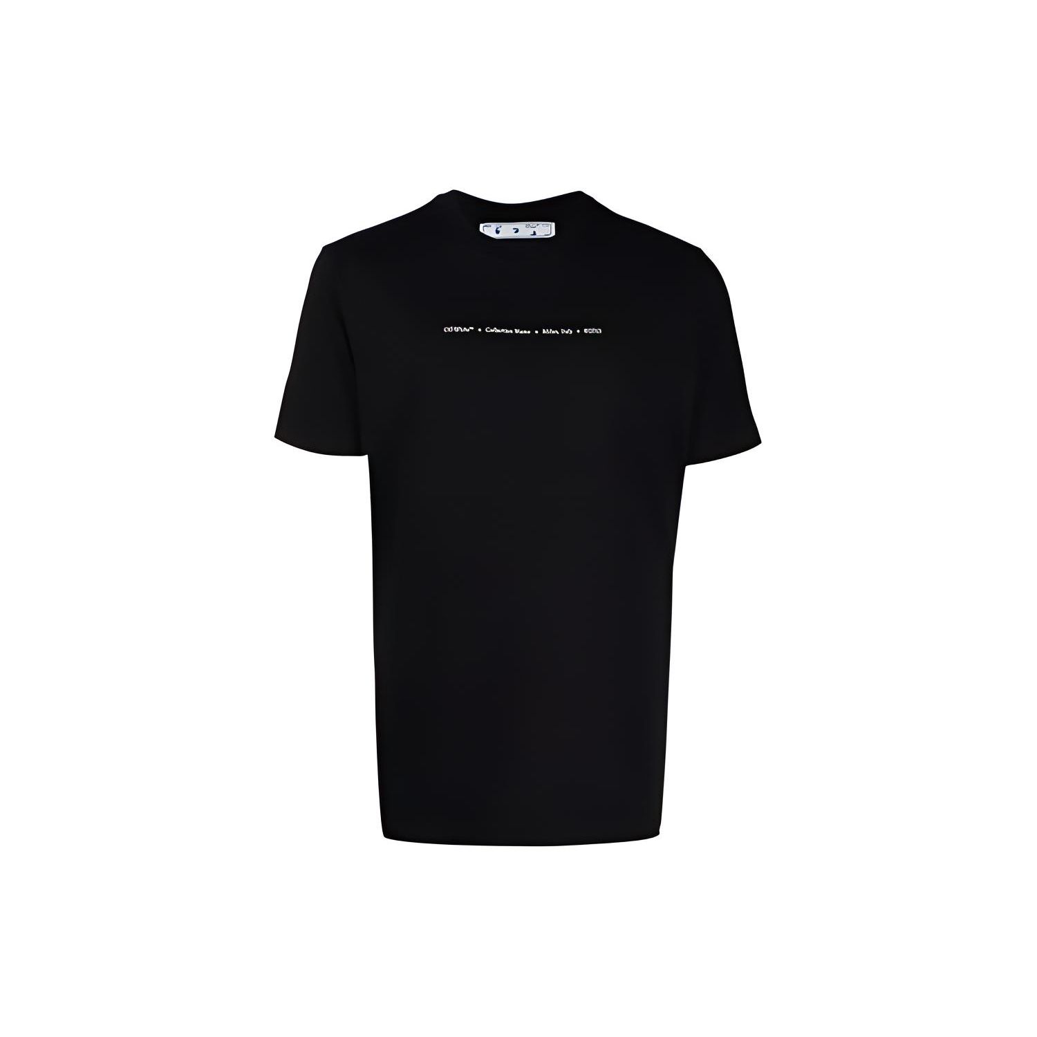 

Off-White Тонкая футболка Tornado Arrow, черные/разноцветные мужские топы OMAA027F21JER0101084 XS