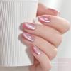 GAOY Gel Nails, Magnetic Nails, Cat Eye Gel, 6-Color Set, Holographic, with Magnet, Color Gel, Salon Nails, Self-Nail Art (Pink Ocean)