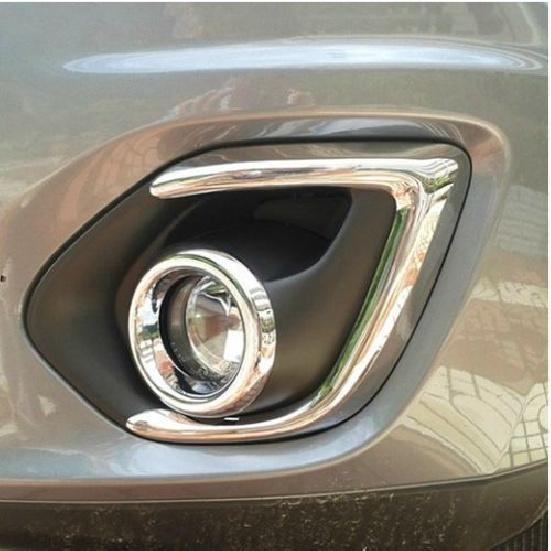 Chrome Front Rear Fog Light Cover trim for 2013-2015 Mitsubishi Outlander Sport