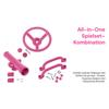 Playground Equipment Swingset Attachments Pink Set Pirate Ship Wheel for Kids Playhouse Climbing