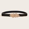 Waist Metallic Ladies Belt With Snap Button Closure For Dresses And Wear Casual