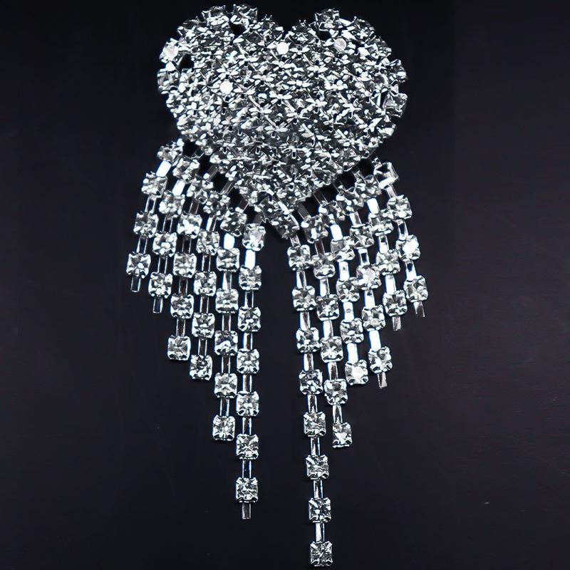 Crystal Bowknot Brooch Charming Women Lapel Pin Gorgeous Rhinestone Sweater Suit Accessory for Special Gatherings
