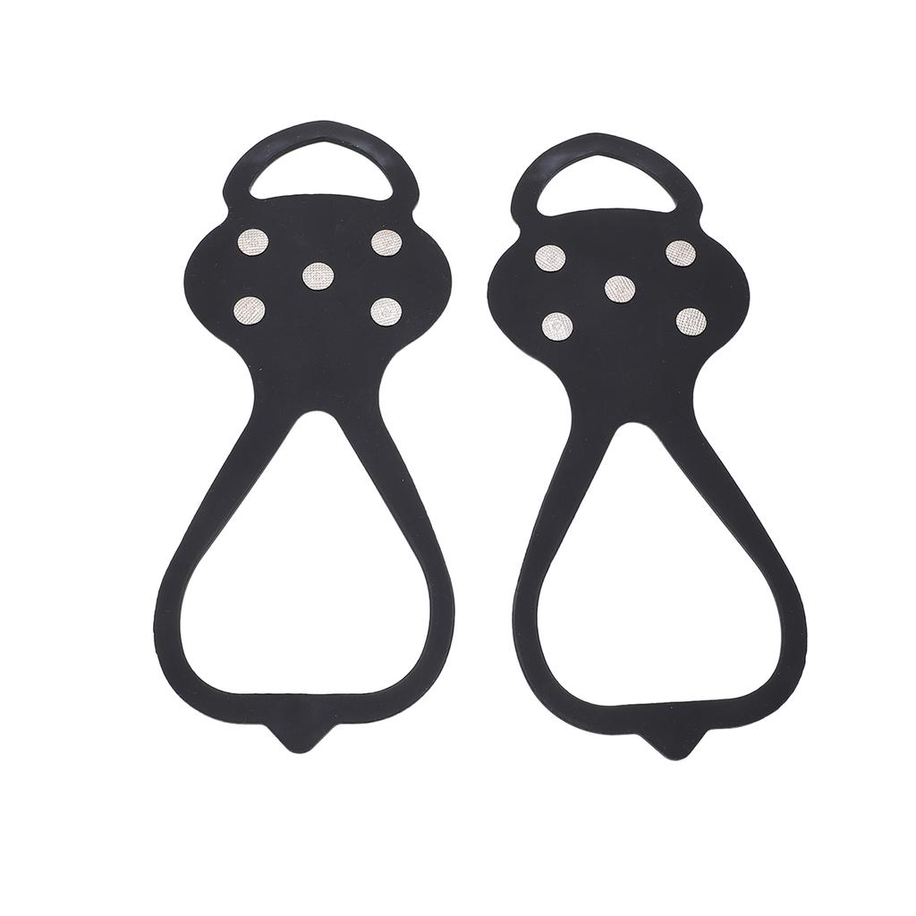 1 Pair 5 Teeth Crampons Ice Claw Outdoor Snow Climbing Crampons Non Slip Shoes SpikesXL 43 48