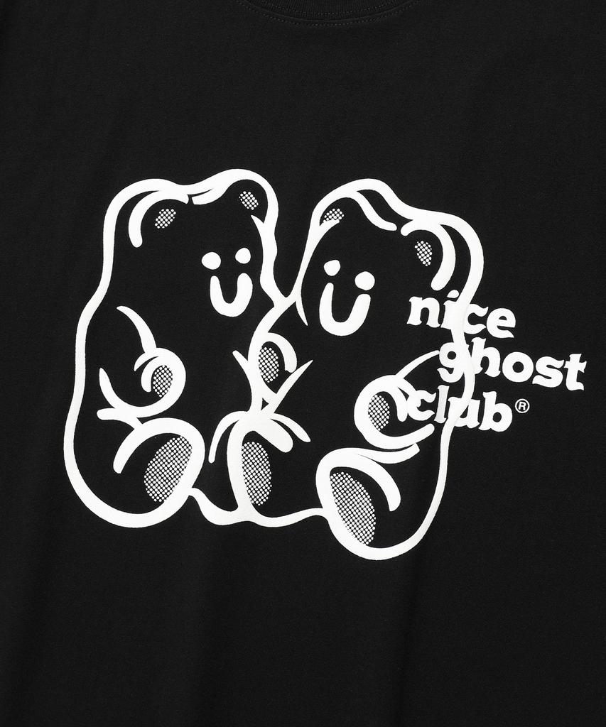 NICEGHOSTCLUB Gummy Bear&Logo Tee_Black(Ng2Emut501A)