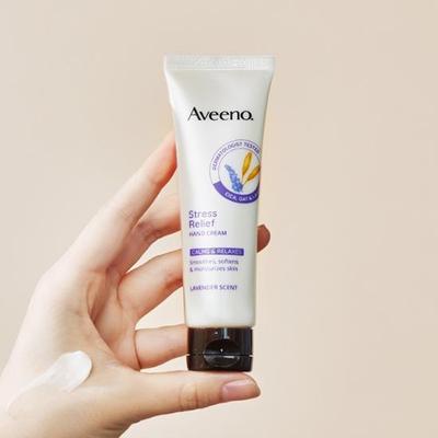 Aveeno Stress Relief Handcreme Lavendelduft 50g