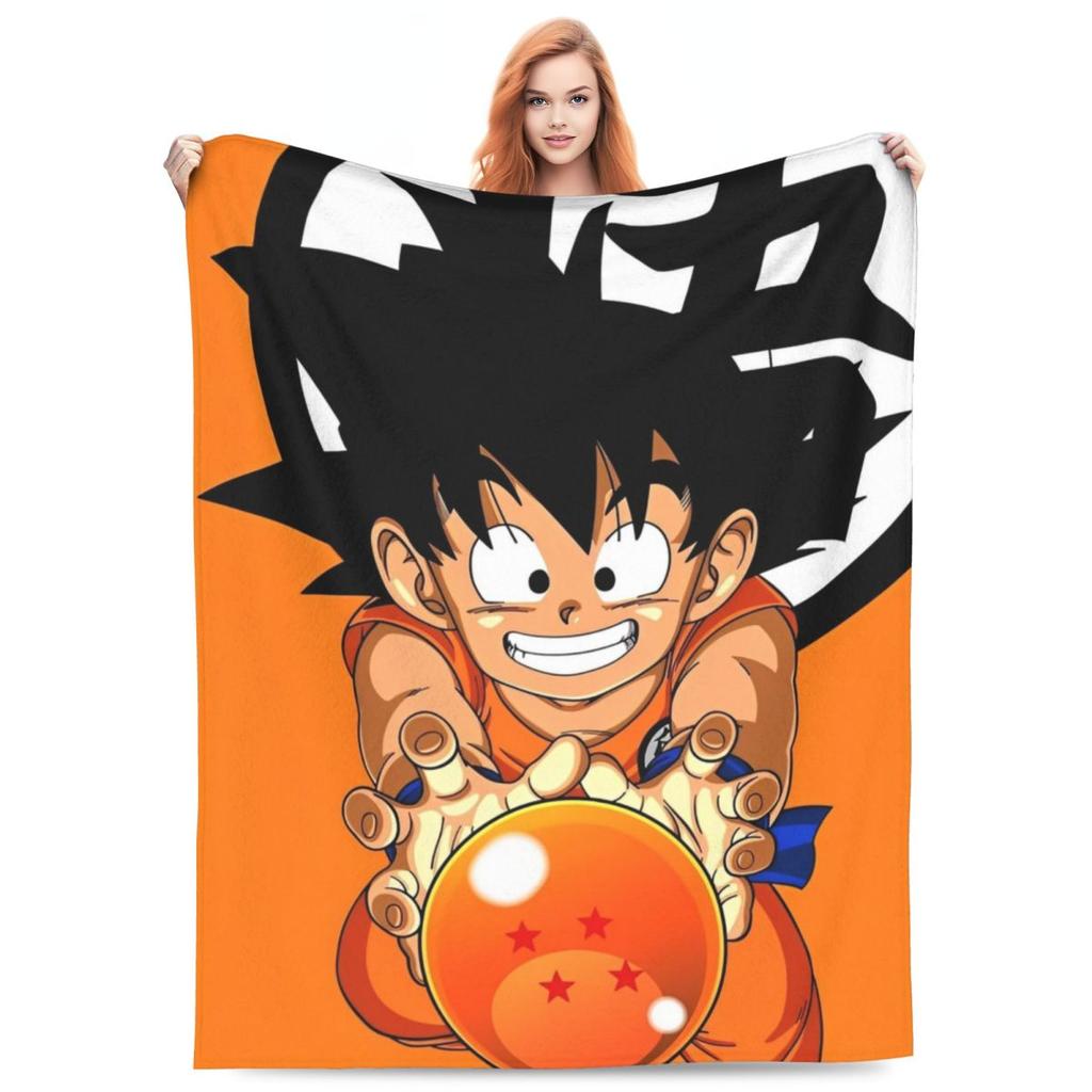 Anime D-Dragons B-Balls Soft Blankets Travel Plush Throw Blanket Funny Bedroom Flannel Bedspread Sofa Bed Cover