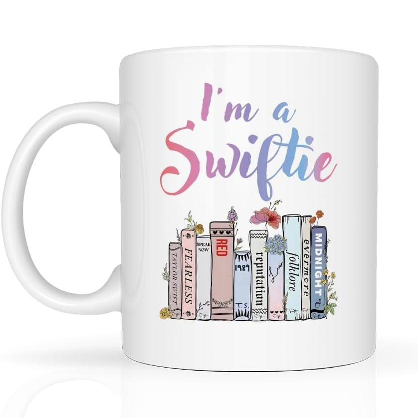 

Taylor Swift Ceramic Coffee Mug Water Cup Swiftea Cat Book Cat Swiftie 301-400ml
