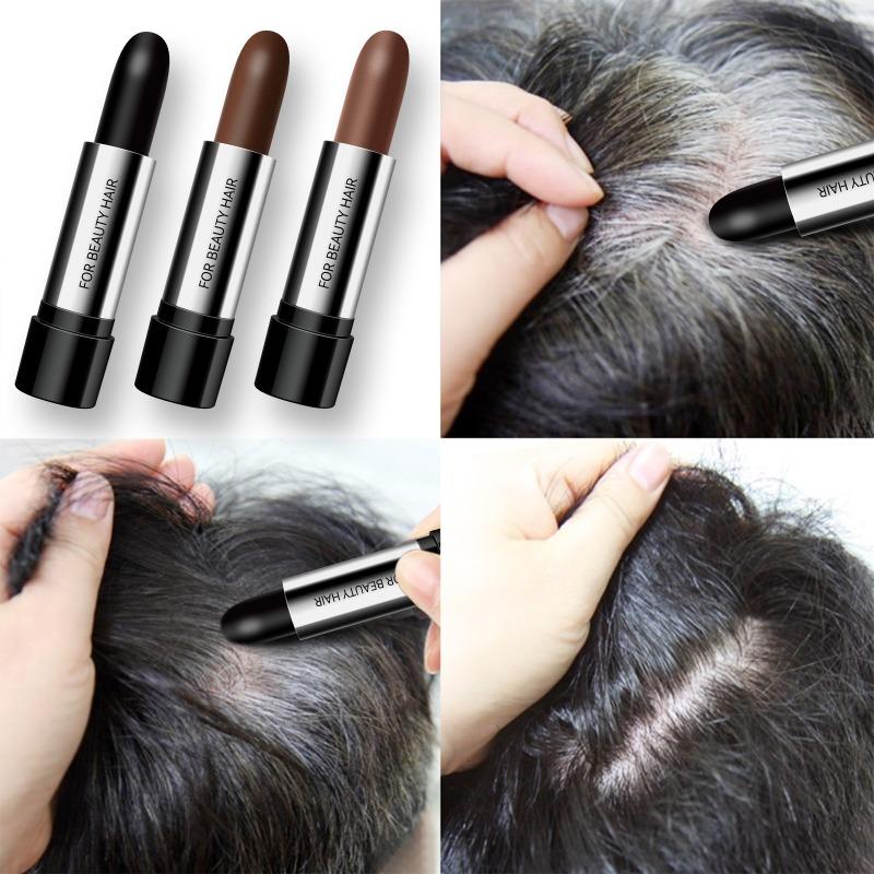 Black Brown Temporary Hair Coloring Covered White Hairs Hairline Disposable Hair Dye Stick Smear Type Hair Dye