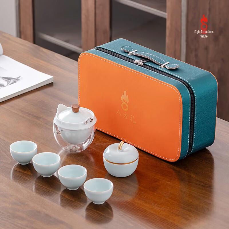 Auspicious Stainless Steel Tea Set