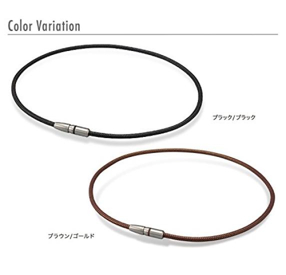 Phiten RAKUWA magnetický titanový náhrdelník BULLET 50cm ztuhlá ramena a úleva od ramen, krev, muži, černá/černá [Zlepšuje/ulevuje od ztuhlého krku] [Zboží pro ztuhlé]