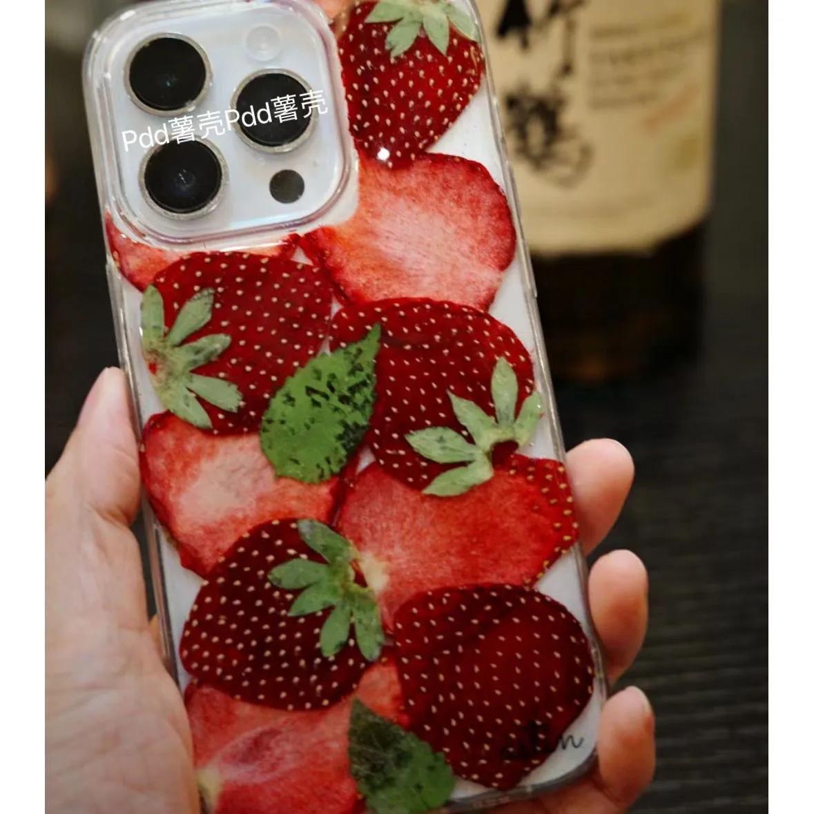 

Корейский чехол для телефона Samsung Galaxy A37 A57 A16 A07 A17 A36 A26 A54 A24 A14 A06 A05 A13 4G 5G, полноэкранный, в стиле Ins, с красной клубникой Samsung A14