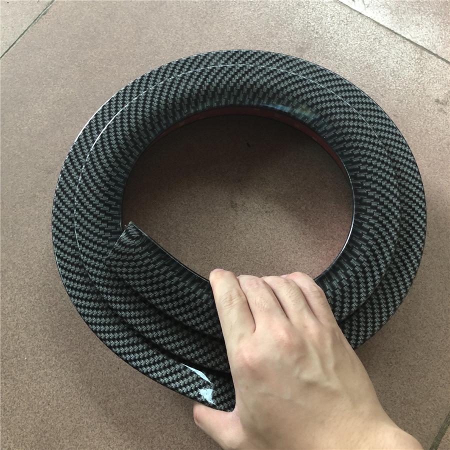 For Wide-Body Side Skirt 2M*4Cm (Pair)-Carbon Fiber tion