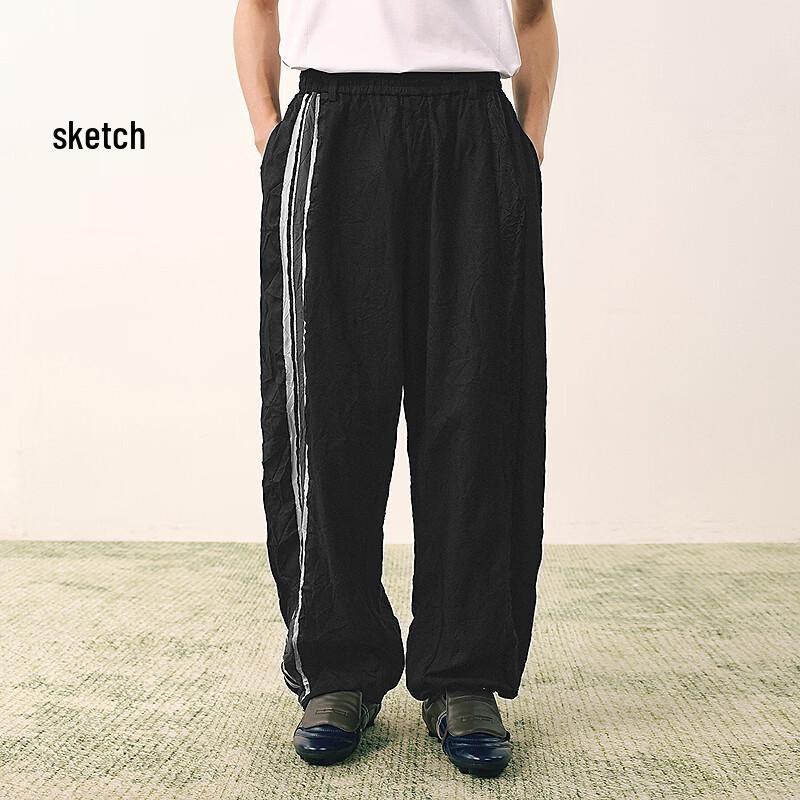 Men s 2026 Summer Knit Curved Casual Long Pants M