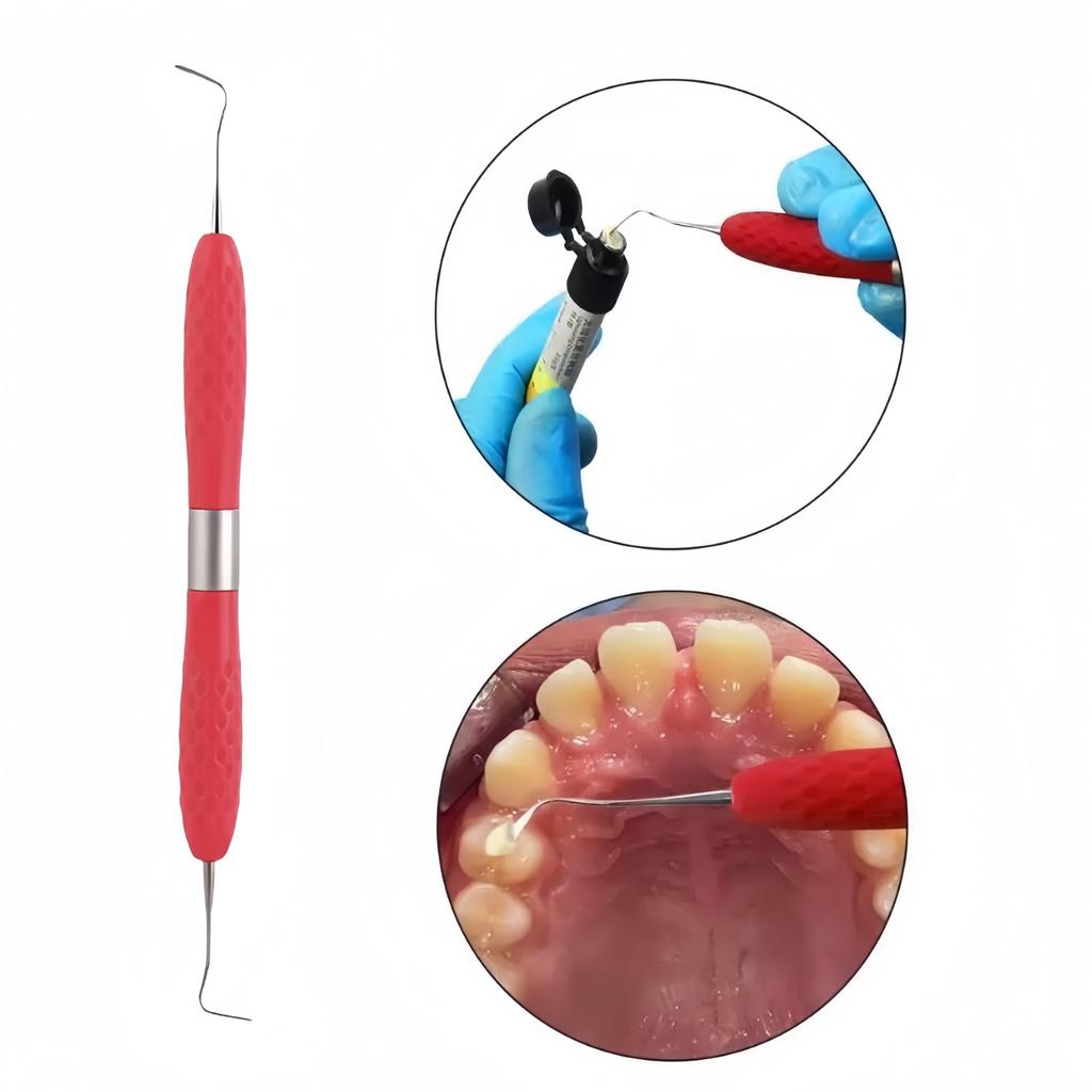 1Pc Dental Resin Filler Aesthetic Restoration Knife Silicone Handle Germany Steel Dentistry Tools for Dentists