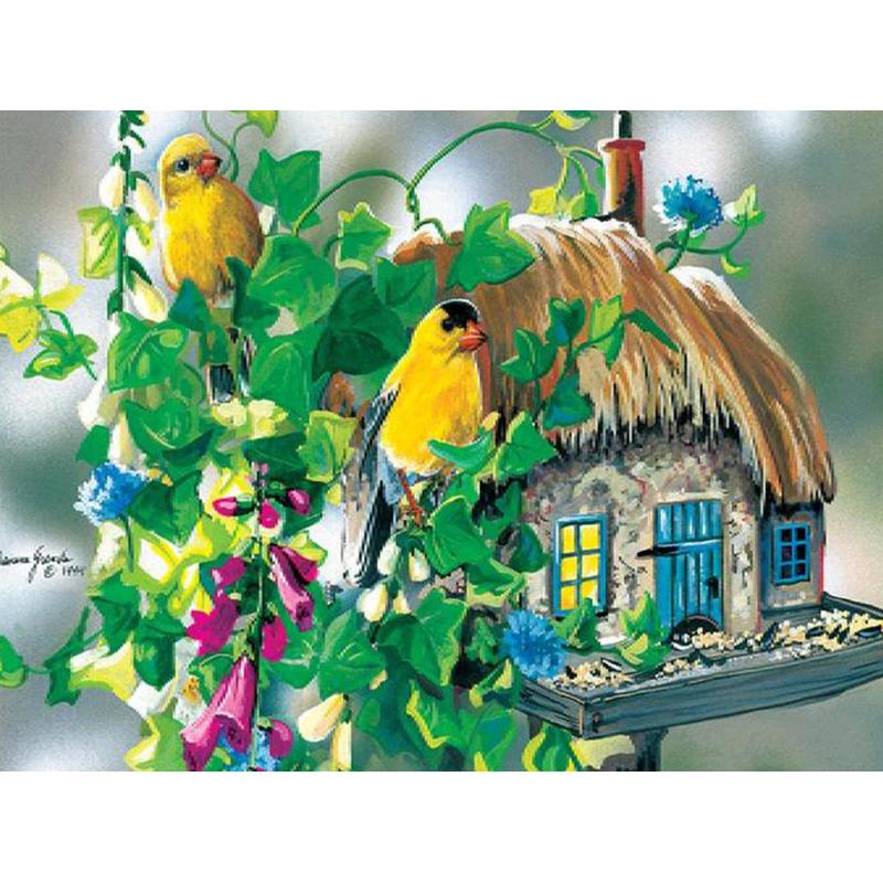 

5D Алмазная картина Мозаика Птицы и скворечники Квадратная/круглая Алмазная вышивка Подарок или украшениекровать