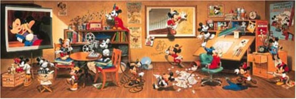 

Пазл из 950 деталей из прошлой коллекции Disney с Микки Маусом! (34x102см)