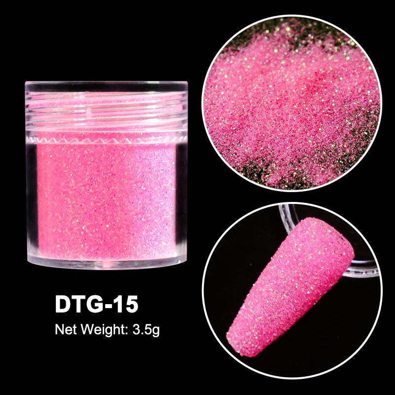3,5g Paillettes Iridescentes Sucre pour Ongles Coloré Candy Coat Poudre Pigment Pour Manucure Effet Sucre Poussière Brillante Décorations Nail Art