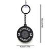 Rubber Fitness Keychain Weightlifting Theme 45lb Engraved Plate Keyring Lightweigh Barbell Plate Key Chain Accessory