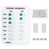Pet Feeding Reminder,AM/PM Indication Chart Wtih Magnetic Reminder Sticker,Feed Your Puppy Dog for Prevent Overfeeding & Obesity