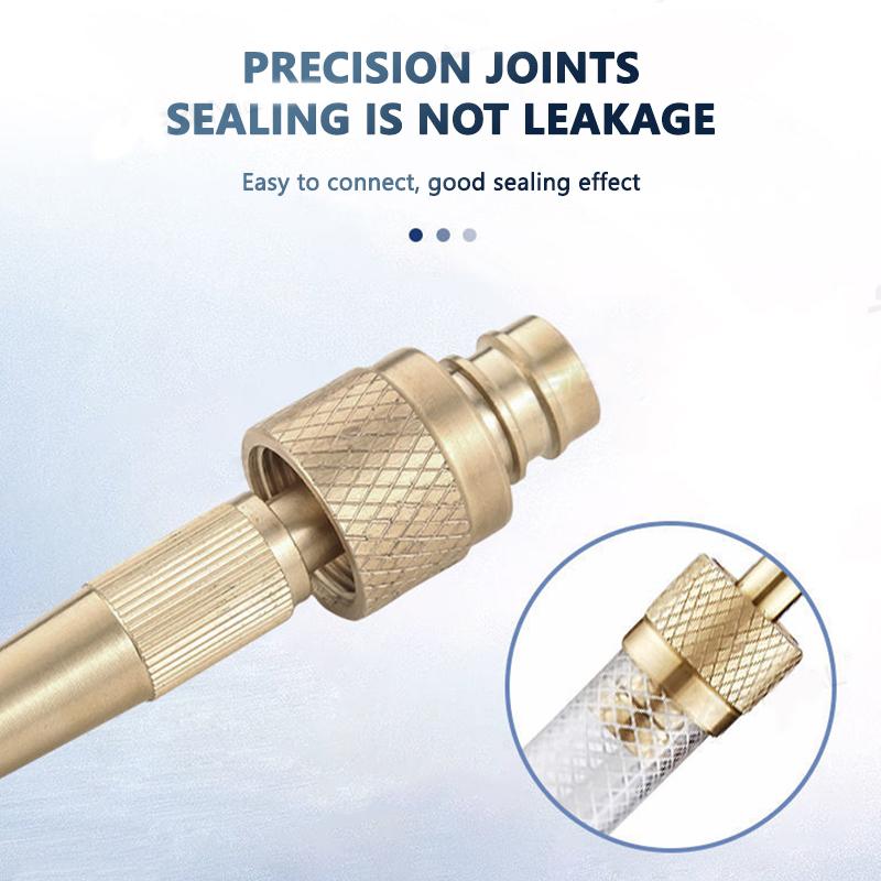 SEAMETAL Spray Nozzle Brass Water Gun High Pressure Direct Spray Quick Connect Adjustable Watering Gun Home Garden Sprinkler