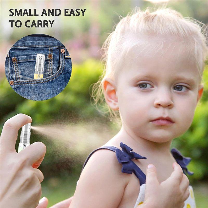 WON 100Pcs 5ML Spray Bottle Small Cosmetic Packing Atomizer Perfume Bottles Atomizing Spray Liquid Container For Travel