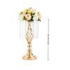 Kristall Kerzenhalter Goldene Dinner Kerzenständer Mode Blumenvase Hochzeitsmittelstück